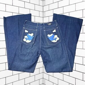 Vintage Wings Of California 1970s Bell Bottom Jeans Women's Size 29/8 RARE